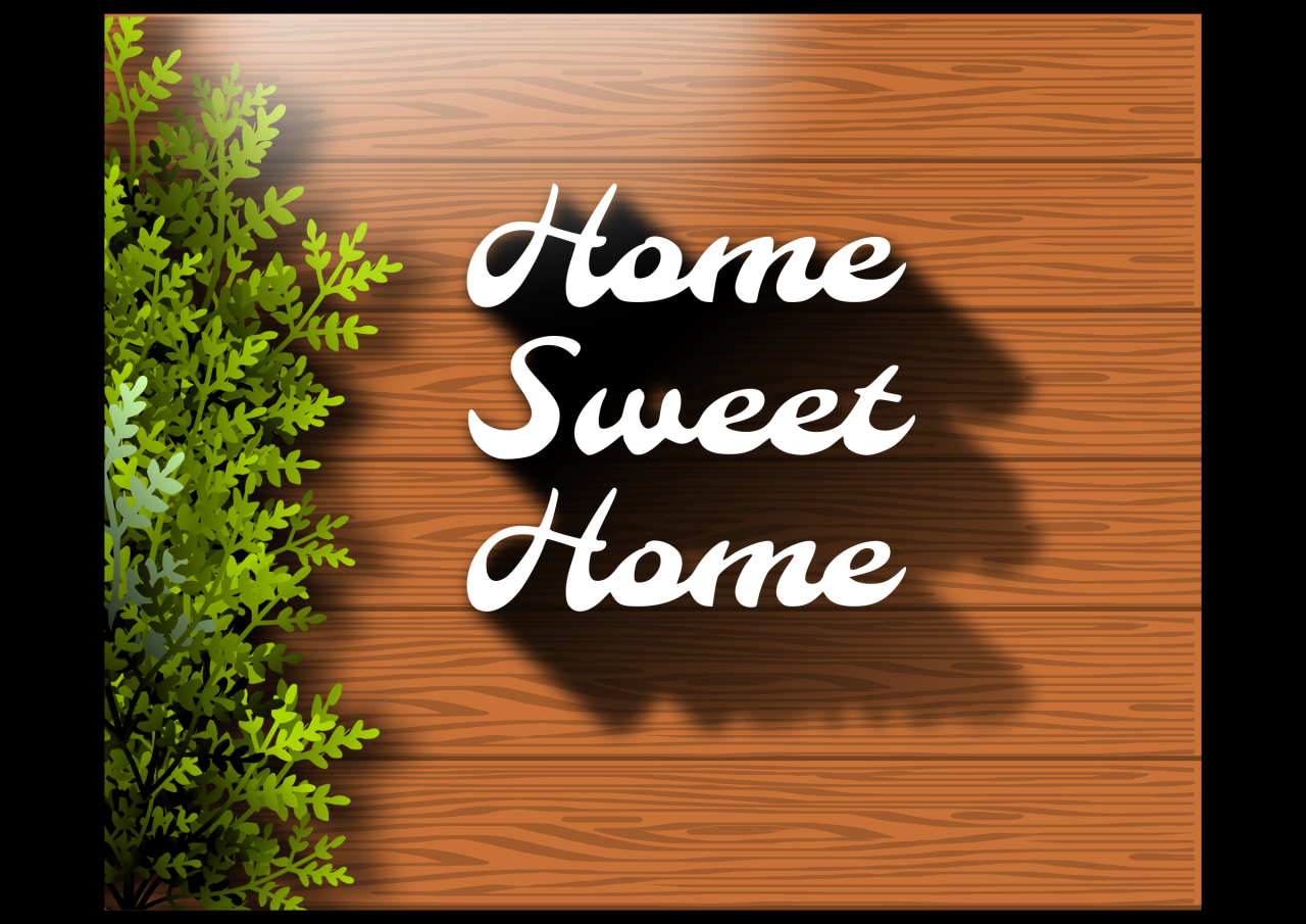 Clipart - Home sweet home Home decor accessories USA