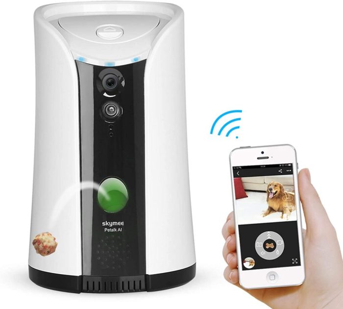 Skymee Owl Robot Testing the Interactive Mobile Camera and Treat Dispenser